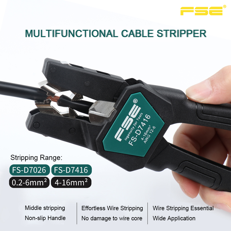 Automatic Wire Stripper Cutter - FSE-D7026 Kabelabisolierzange - Professionelle Elektriker-Automatik-Abisolierzange mit