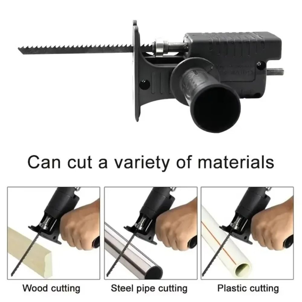 Reciprocating Saw Attachment Drill - Schnellwechsel-Bohrer-Sägeadapter Rutschfester Schutzgriff Zusatzgriff Säbelsägeadapter Bohrer-Säge-Aufsatz
