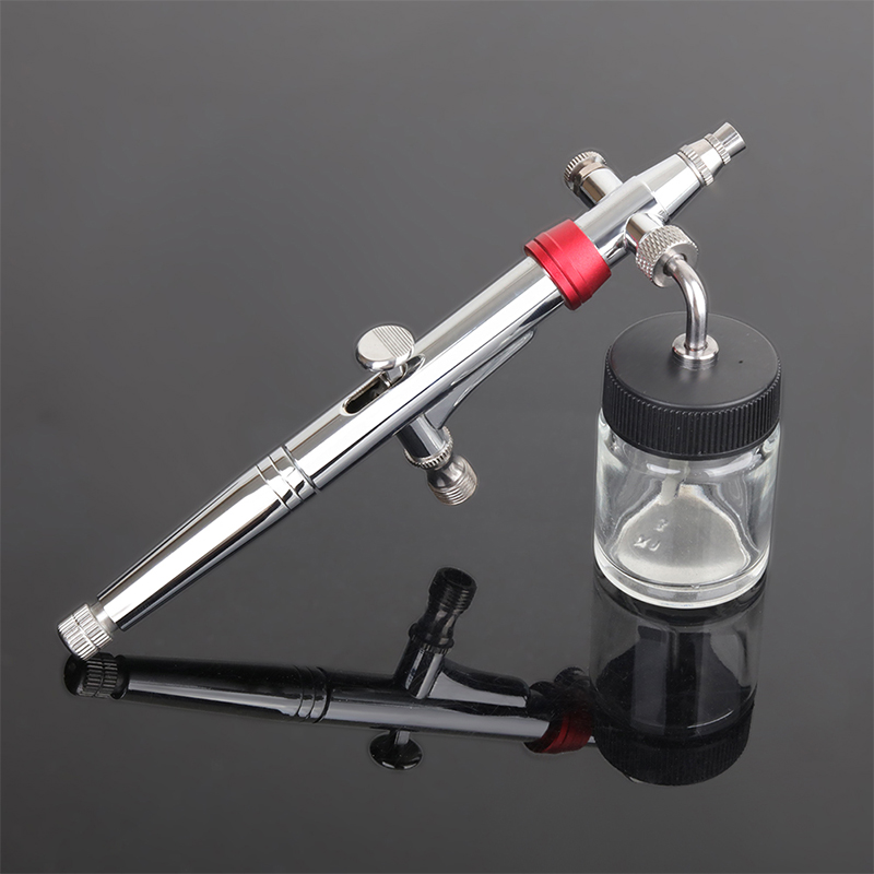 Airbrush Kit With Mini Compressor - Hochleistungs-Doppelwirkungs-Rotations-Airbrush-Stift für Kunst, Design, Tattoo, Kuchendekoration,