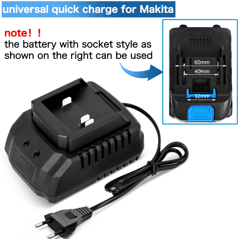 Ladegerät mit EU/US/UK-Stecker – Brushless Cordless Electric Drill 18V Bewertung und Preis