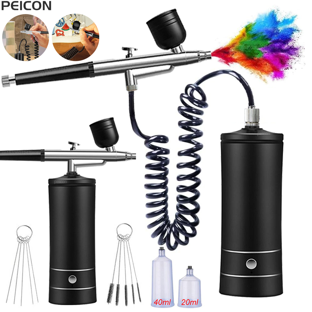 Airbrush mit Kompressor, tragb – Airbrush Kit With Mini Compressor Bewertung und Preis