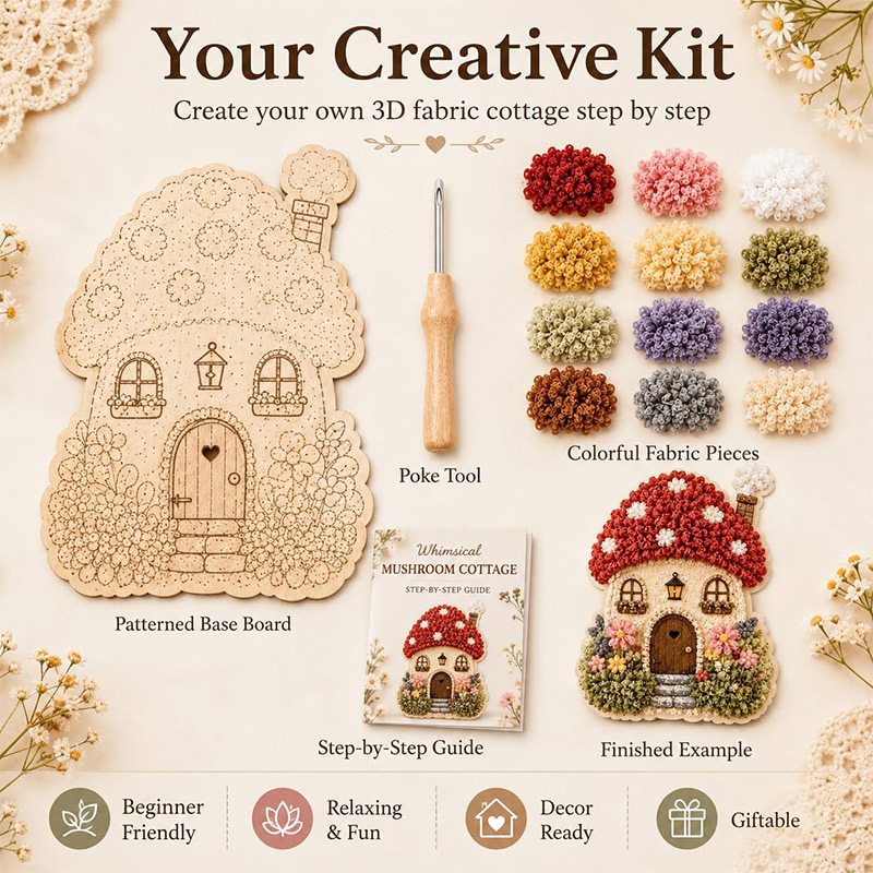 3D Pilzhaus Poke Art DIY-Set S – Hand Tools Bewertung und Preis