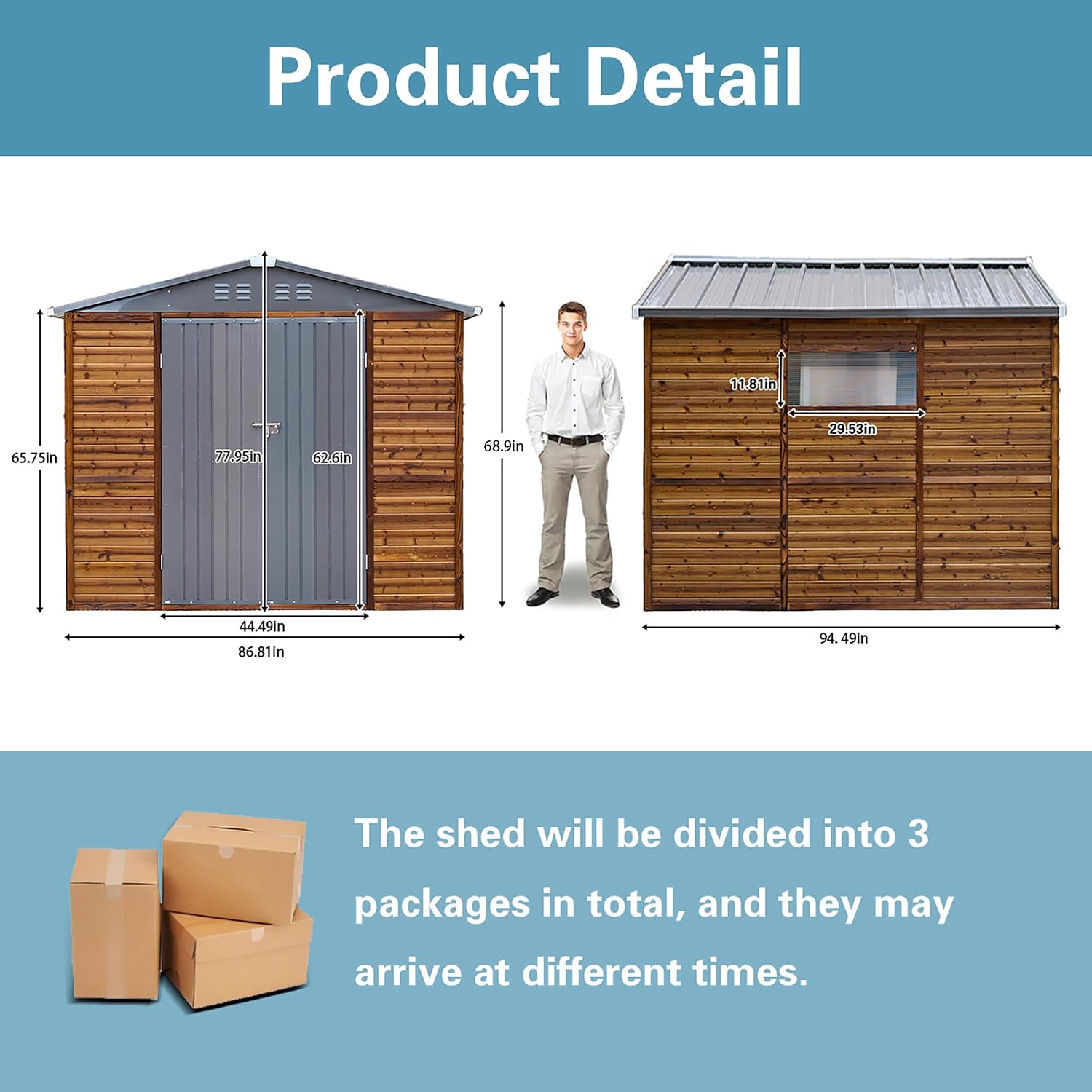 8x8 FT Outdoor Holz- & Metall- – Garden Tools Bewertung und Preis