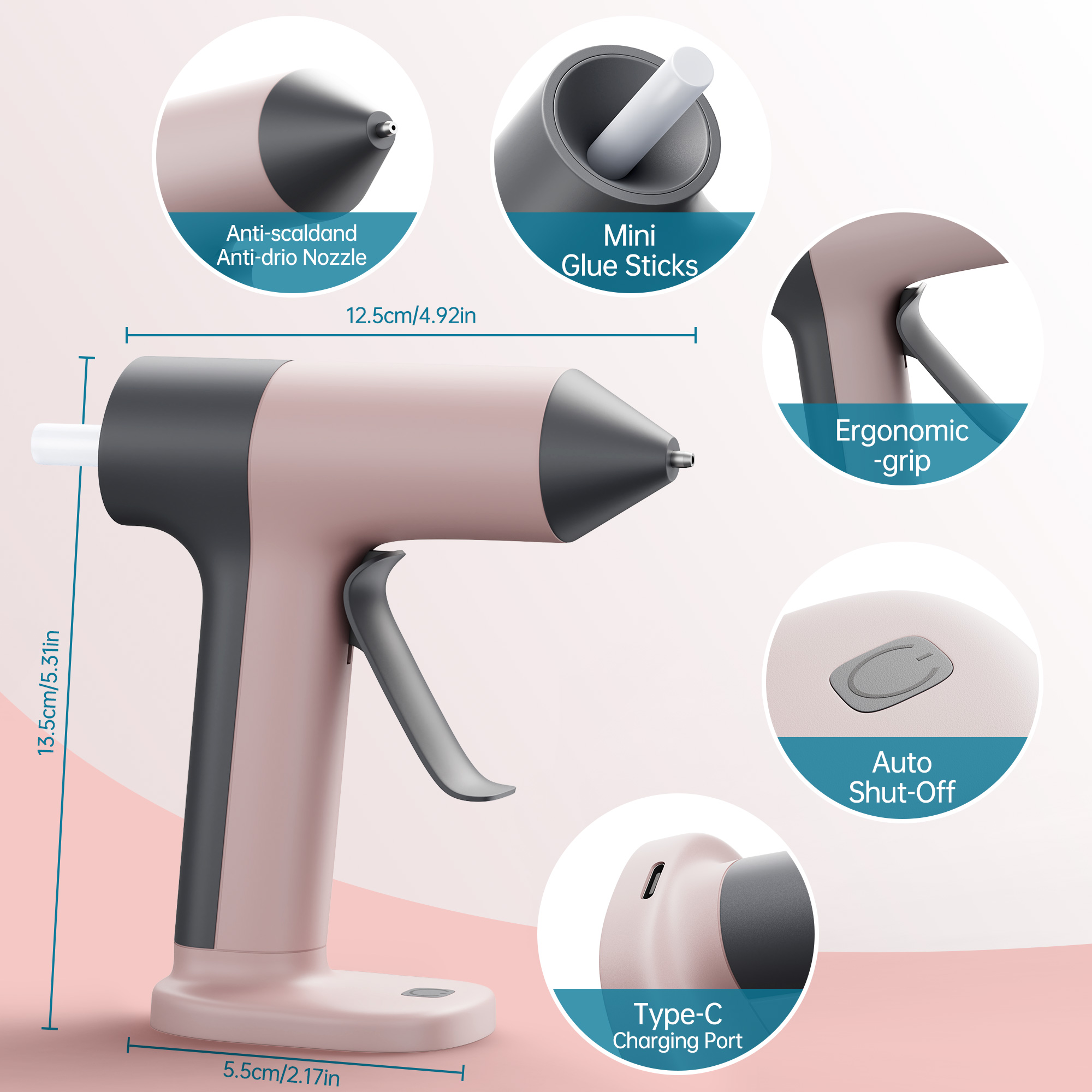 Kabellose Heißklebepistole mit – Hot Melt Glue Gun Cordless Bewertung und Preis
