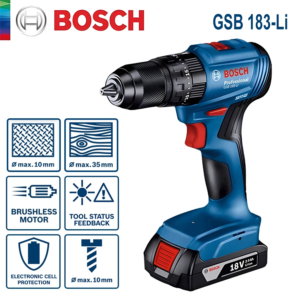 Bosch GSB 183-LI 18V Bürstenlo – Brushless Cordless Electric Drill 18V Bewertung und Preis