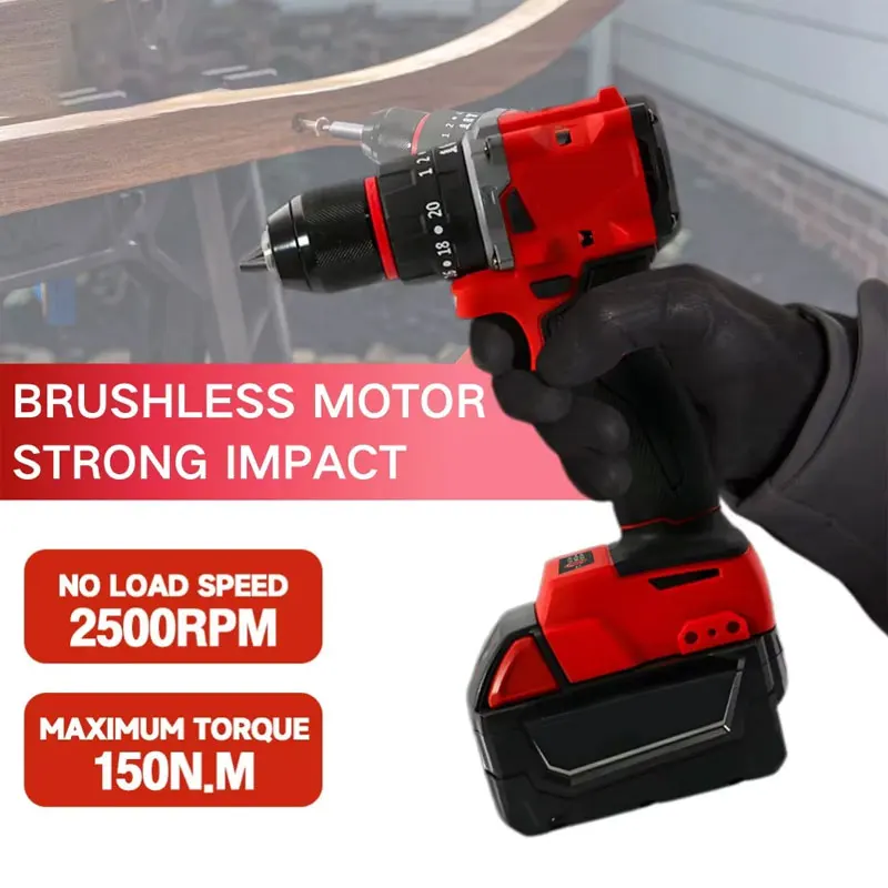 Kleiner elektrischer bürstenlo – Brushless Cordless Electric Drill 18V Bewertung und Preis