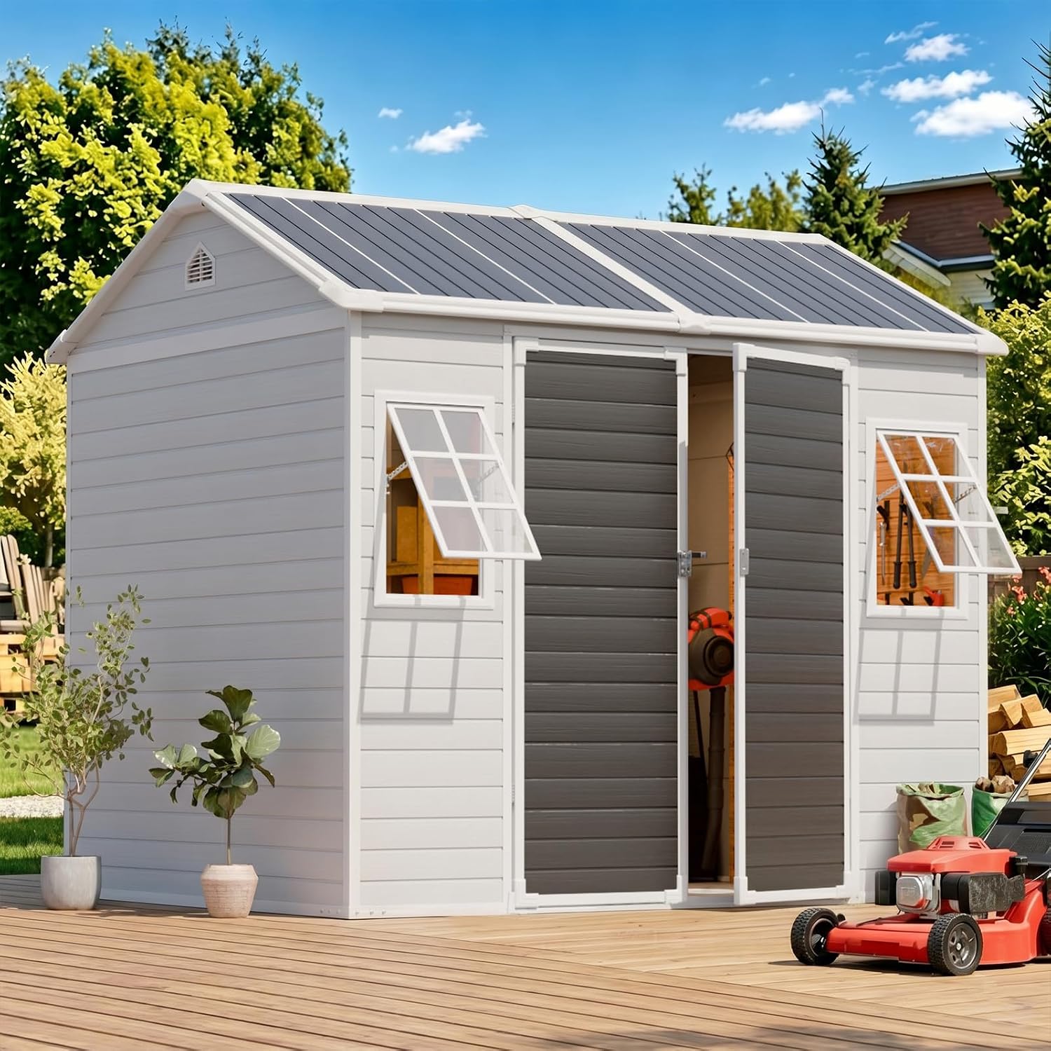 8x6 FT Gartenhaus aus Kunsthar – Garden Tools Bewertung und Preis