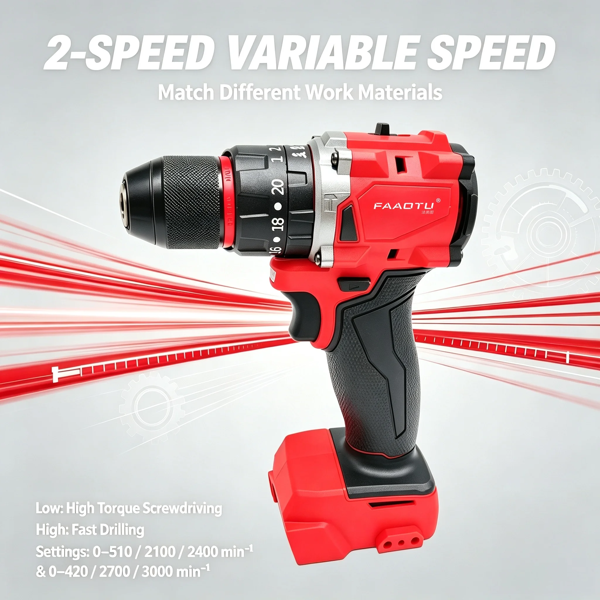 FAAOTU 18V Bürstenloser Akku-S – Brushless Cordless Electric Drill 18V Bewertung und Preis